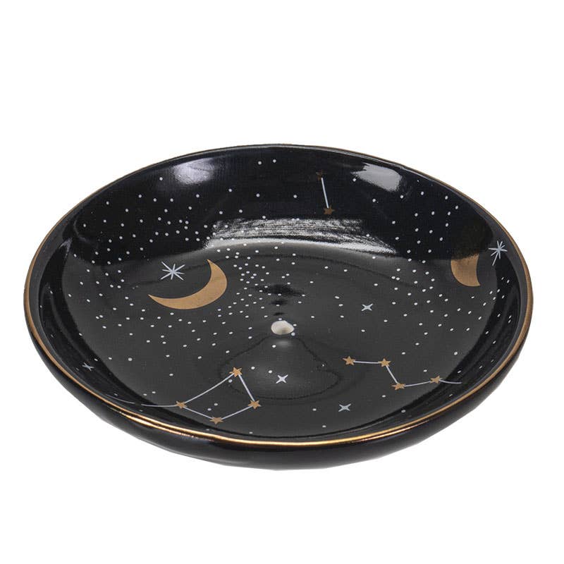 Round Constellation Bone China Incense Holder