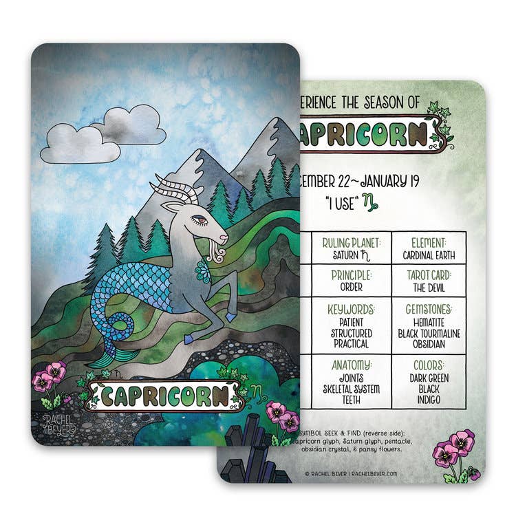 Capricorn Zodiac Mini Art Print