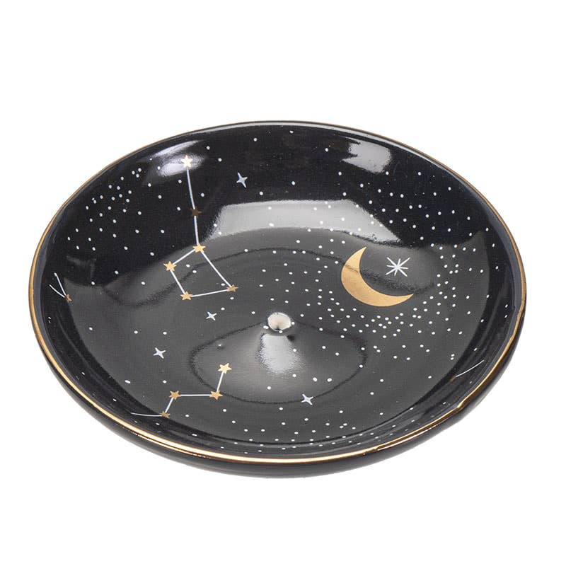 Round Constellation Bone China Incense Holder