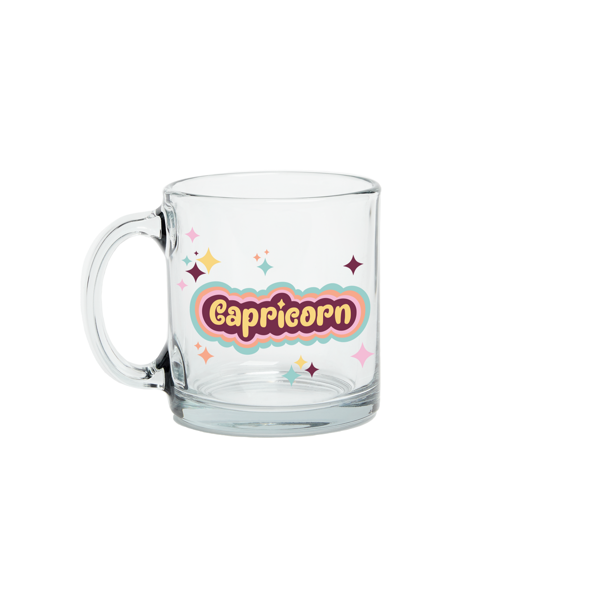Astrology Signs Zodiac Clear Glass Mug
