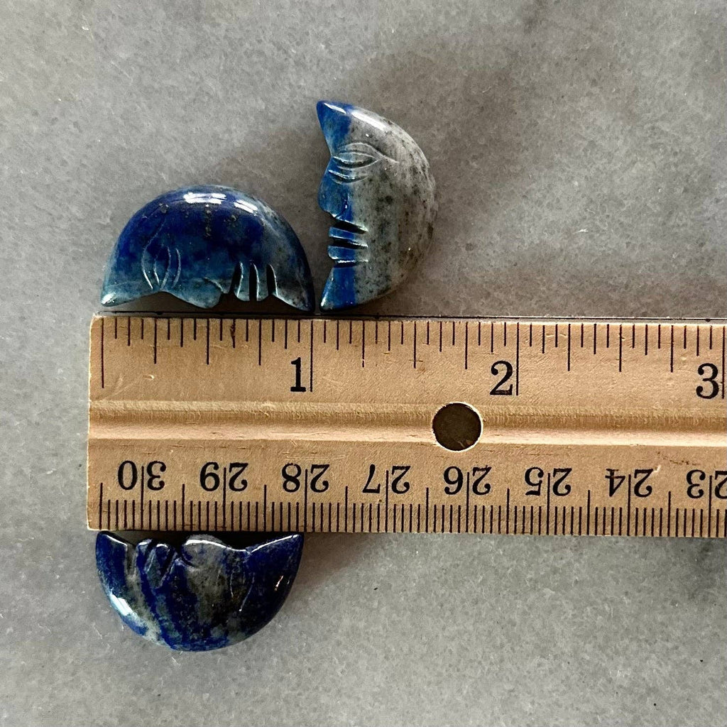 Lapis Lazuli Crystal Gemstone Moon Face