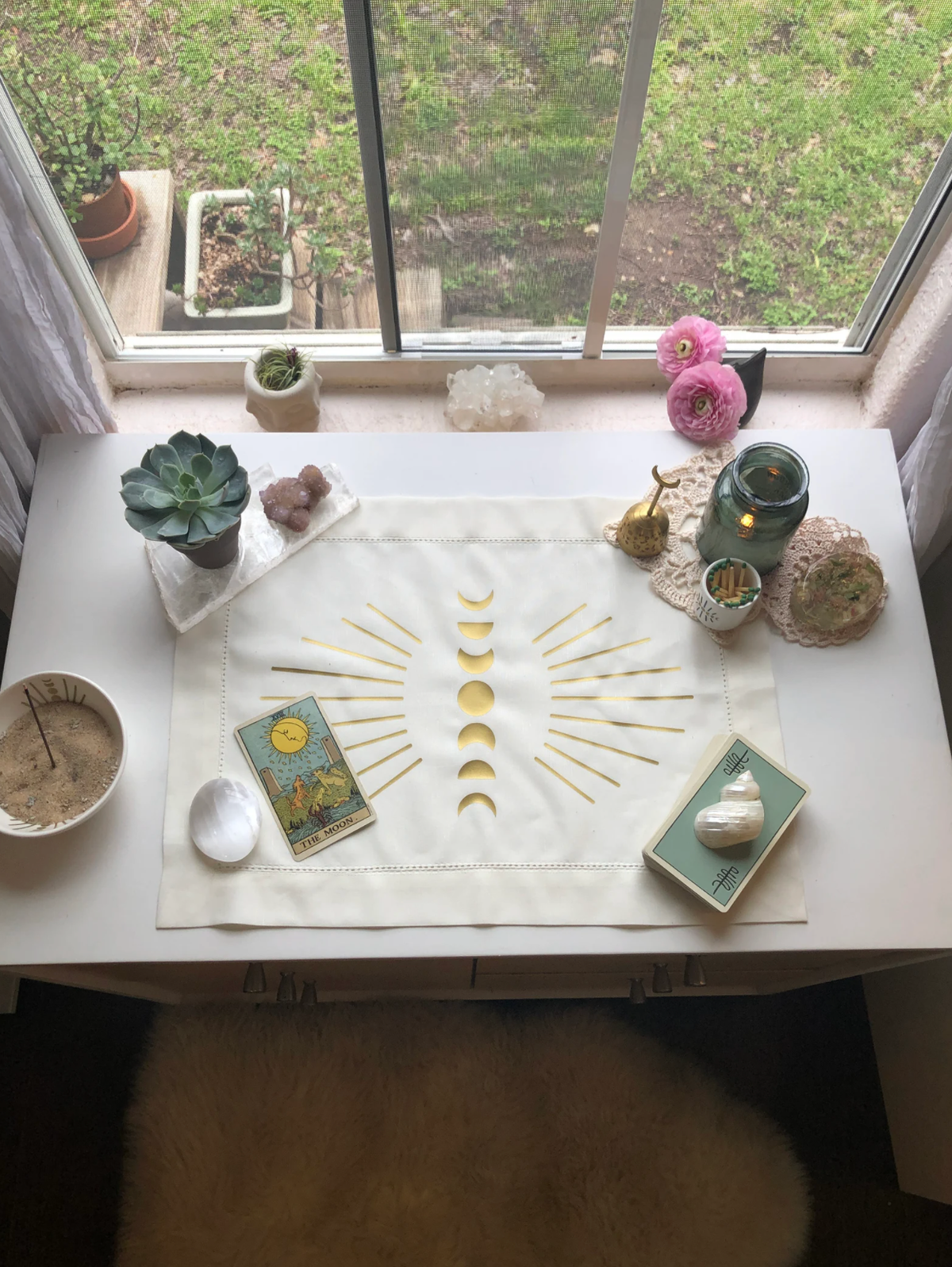 Mystic Moon Burst Altar Cloth (19"x14")