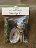 Smudging Kit - White sage, Sweetgrass and small Abalone shell.