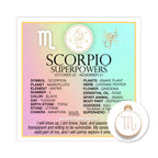 SCORPIO Superpowers Charm Card