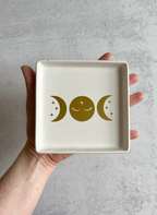Triple Moon Goddess Square 4.5” Catchall Dish