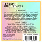 SCORPIO Superpowers Charm Card