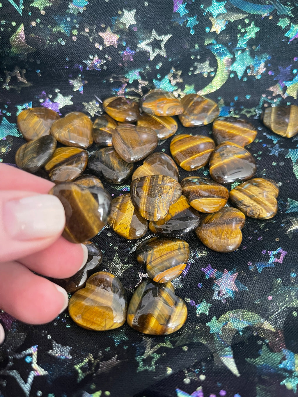 Heart Crystal Gemstones - Tiger’s Eye