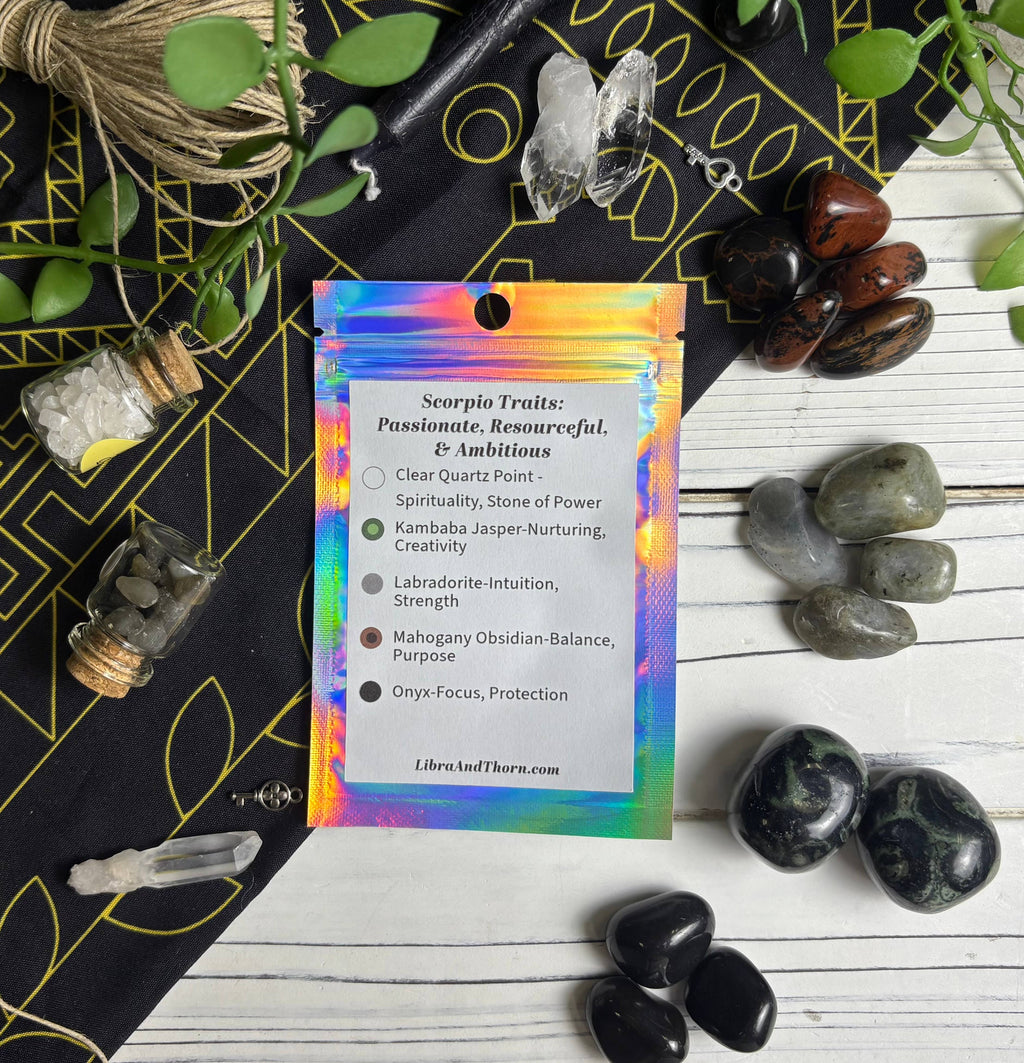 Scorpio Zodiac Crystal Set
