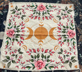 Triple Moon White Altar Cloth (19”)