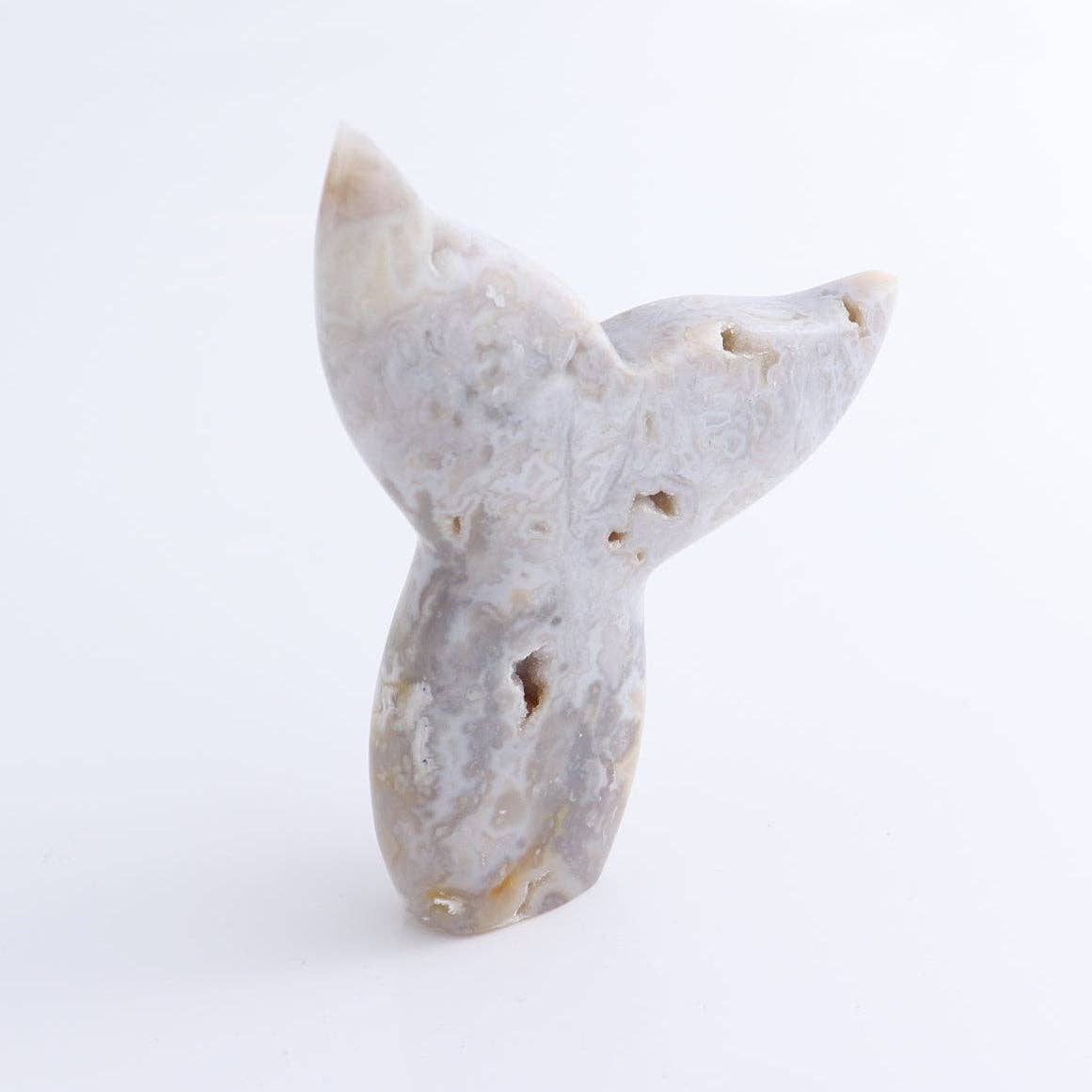 Chalcedony Agate Crystal Gemstone Mermaid Tail