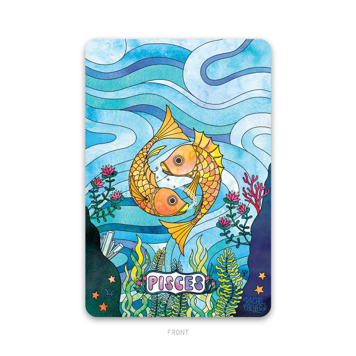 Pisces Zodiac Mini Art Print