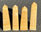 Mango Calcite Crystal Tower Obelisk