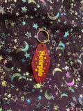 SCORPIO Red Plastic Keychain (version 2)