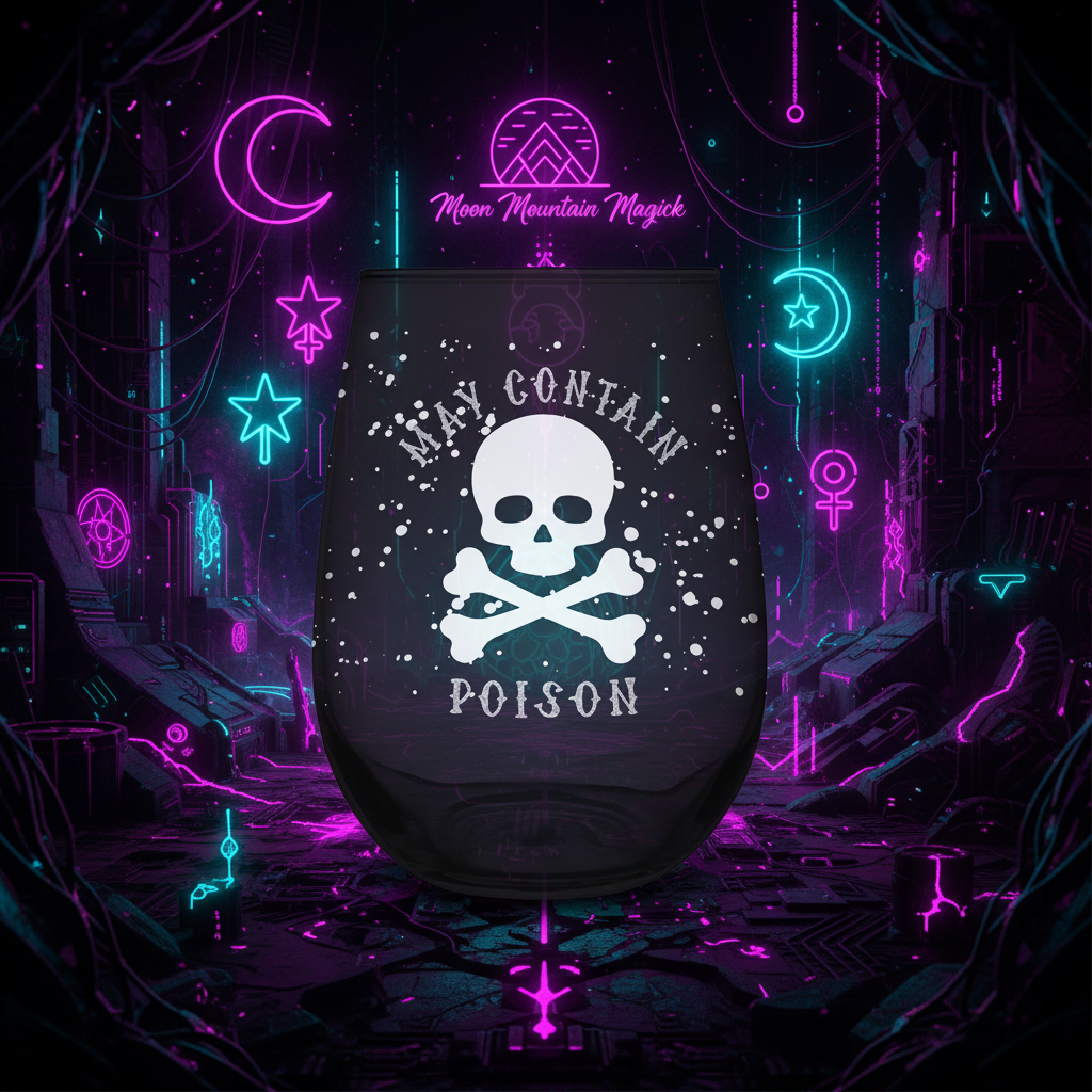 Poison Stemless Wine Glass