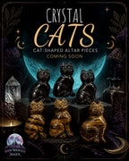 Crystal Gemstone Cat - Black Onyx
