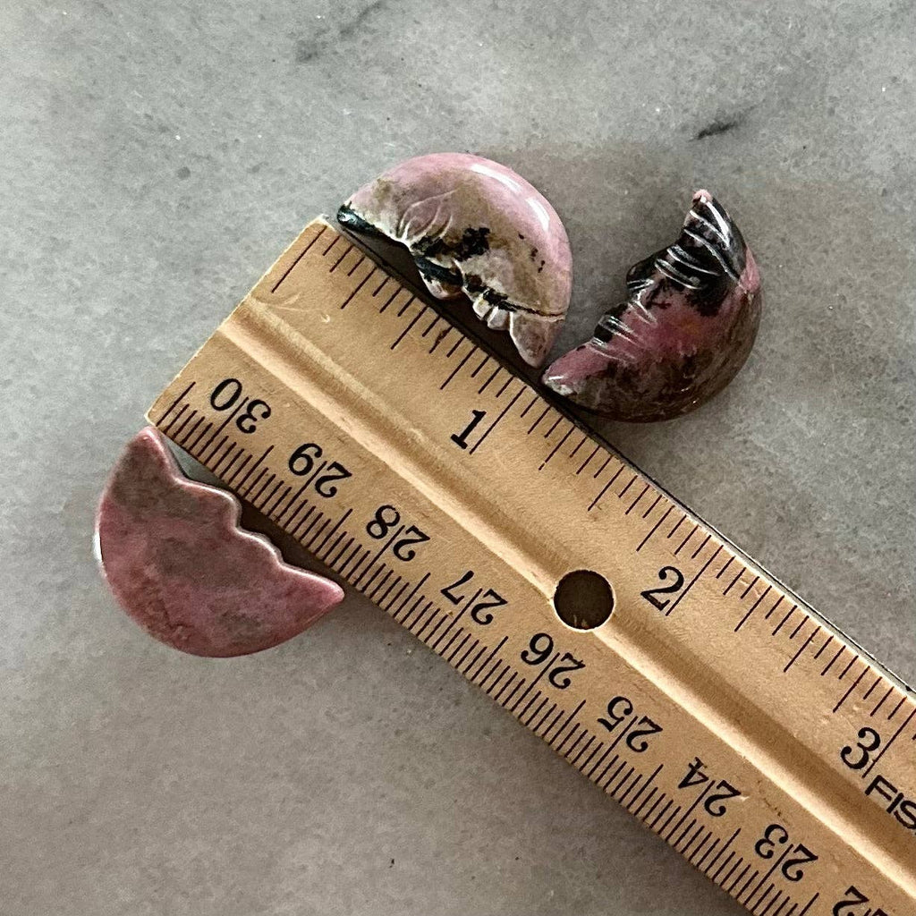 Rhodonite Crystal Gemstone Moon Face
