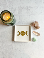 Triple Moon Goddess Square 4.5” Catchall Dish