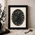 Blackthorn Goat - Gothic Botanical Art Print | 8x10