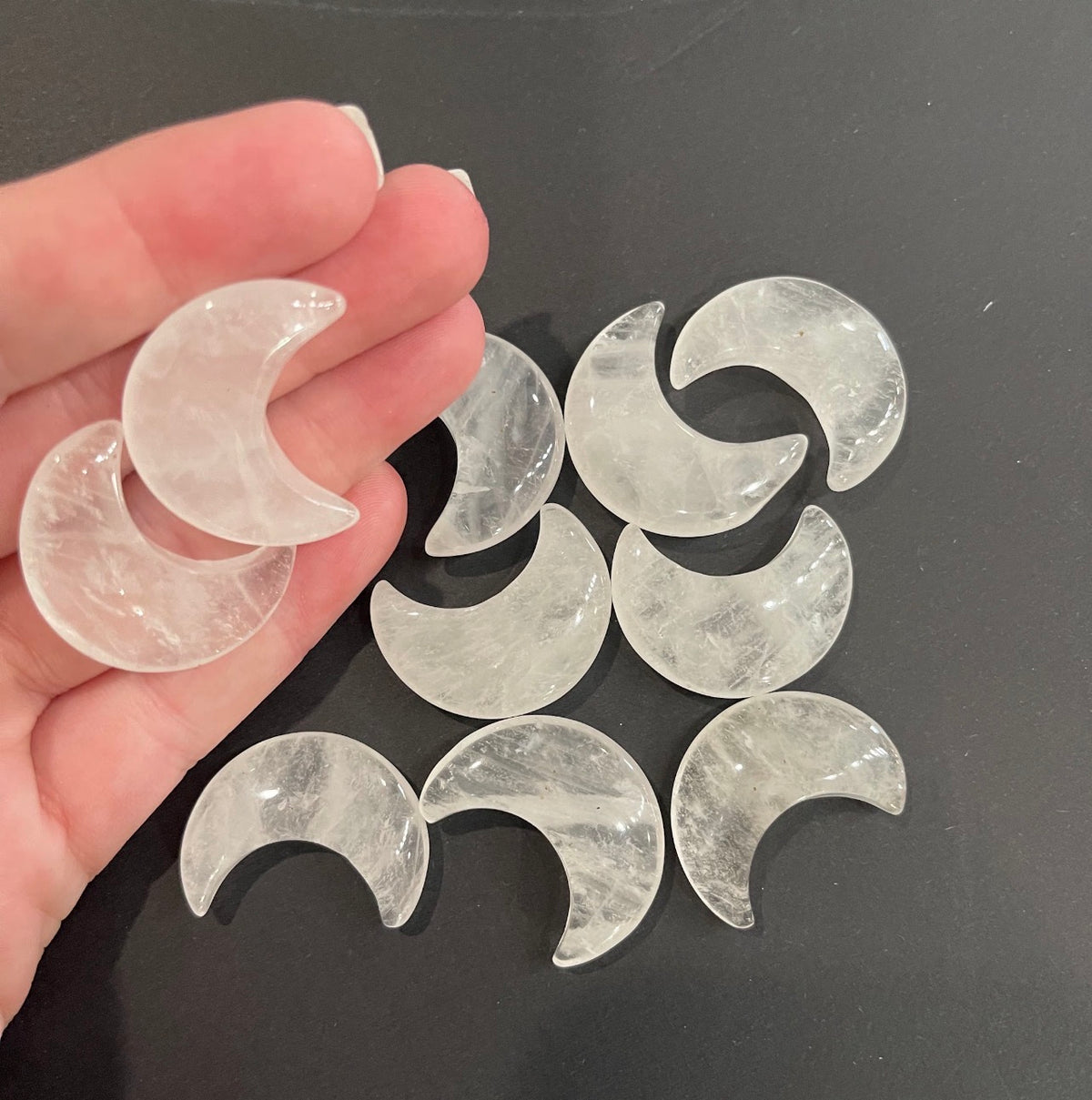 Crystal Moons, Clear Quartz