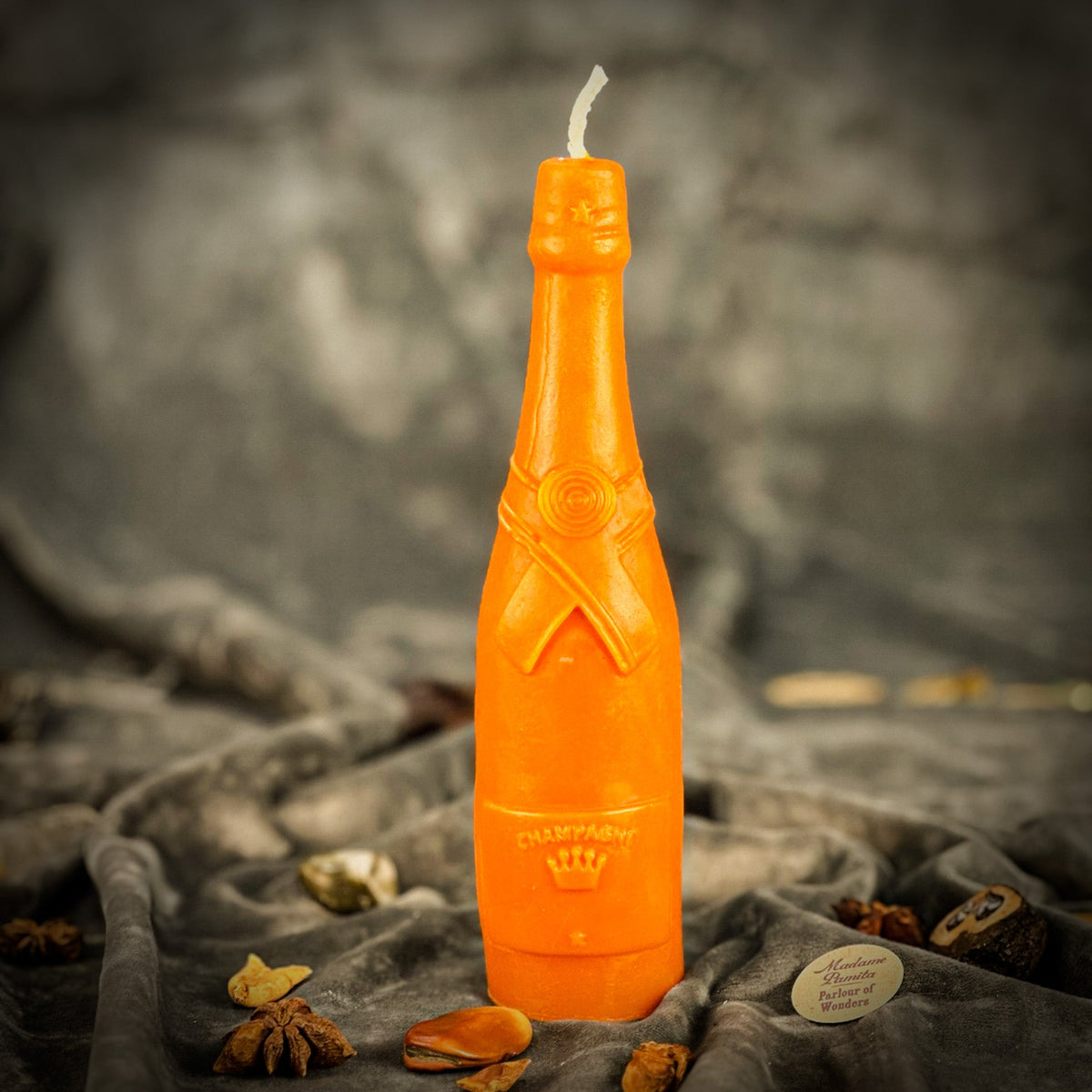 Beeswax Champagne Celebration Spell Candle - Success & Luxury Manifestation