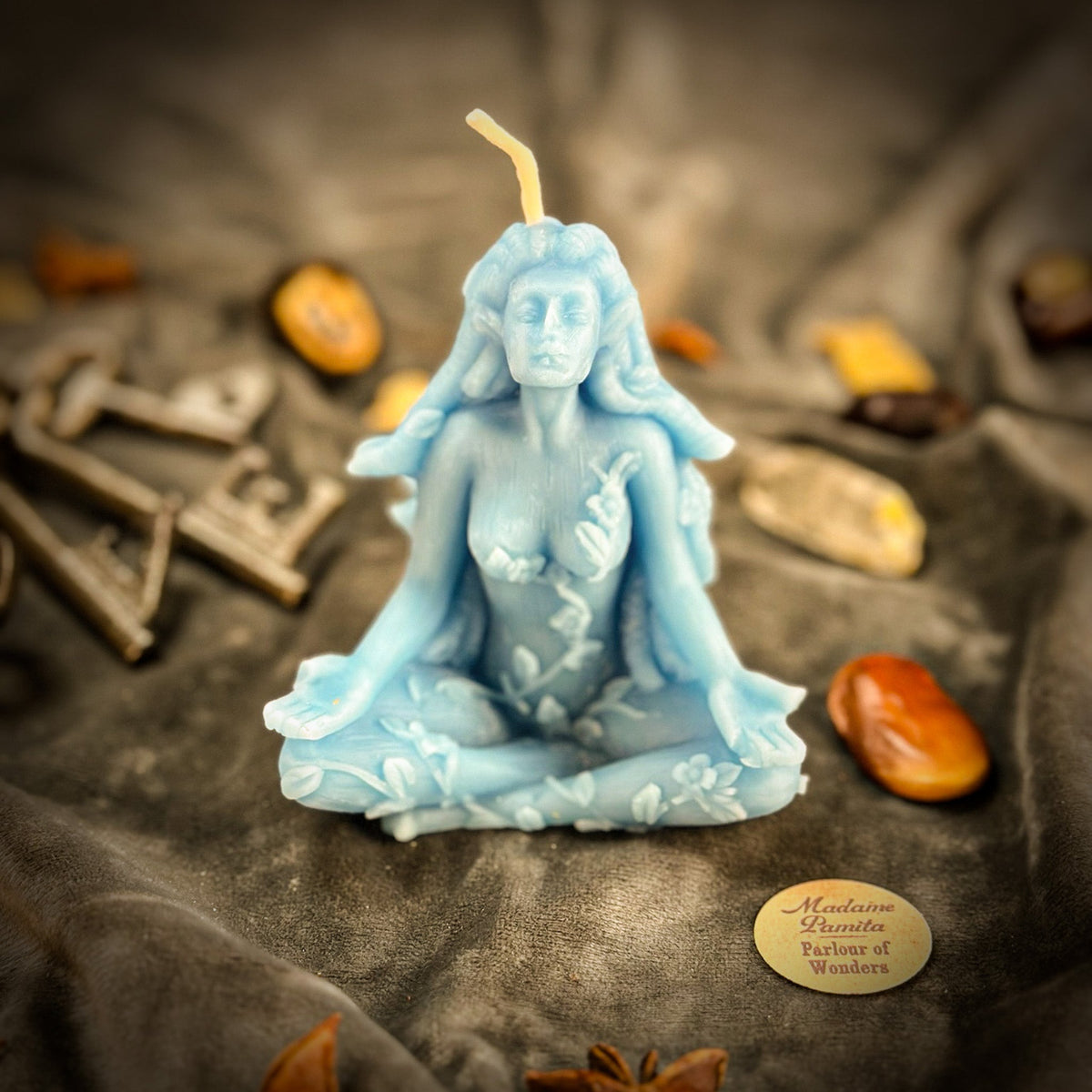 Beeswax Forest Fairy Spell Candle - Nature Spirits, Peace & Enchantment