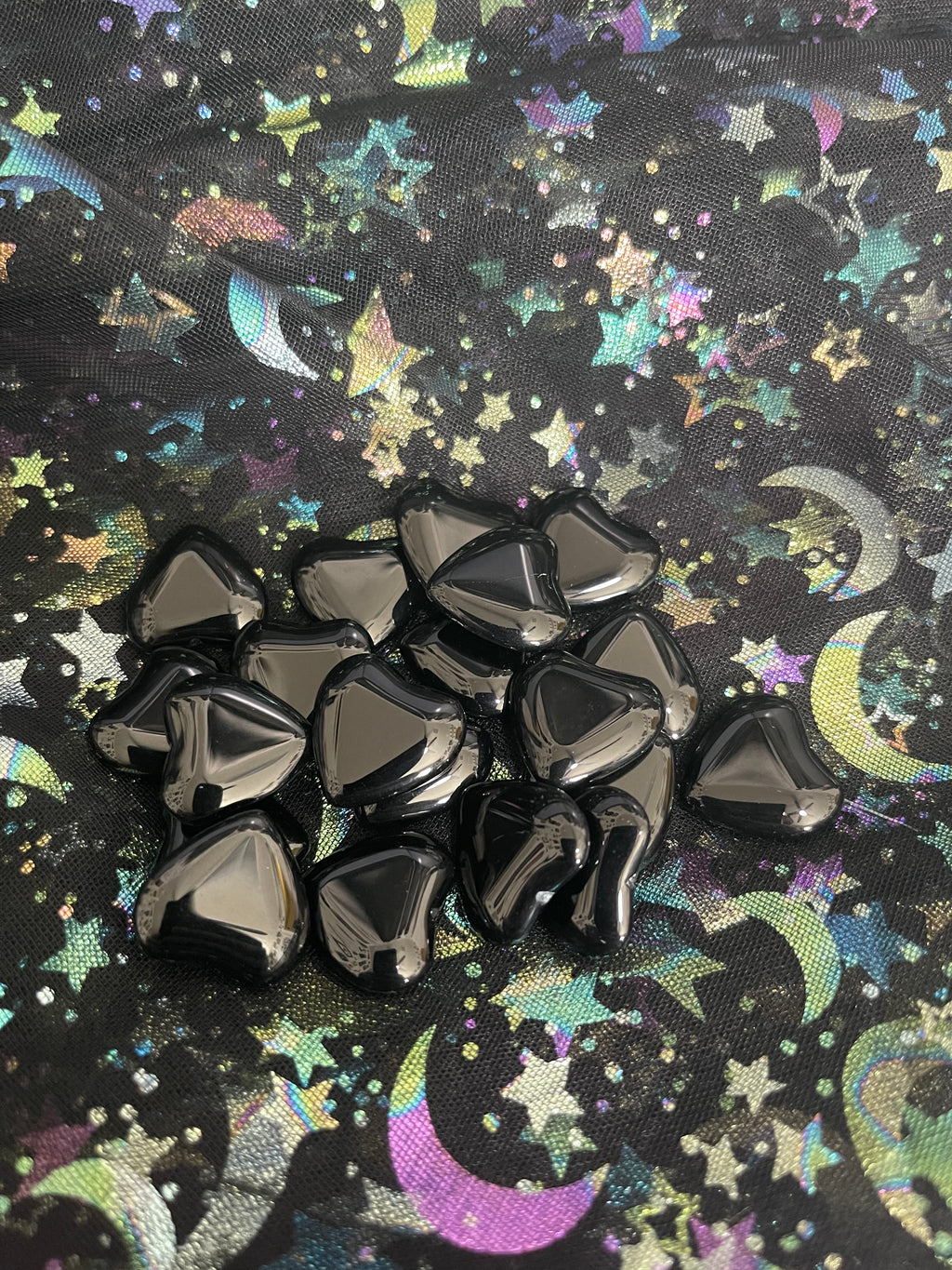 Heart Crystal Gemstones - Black Obsidian