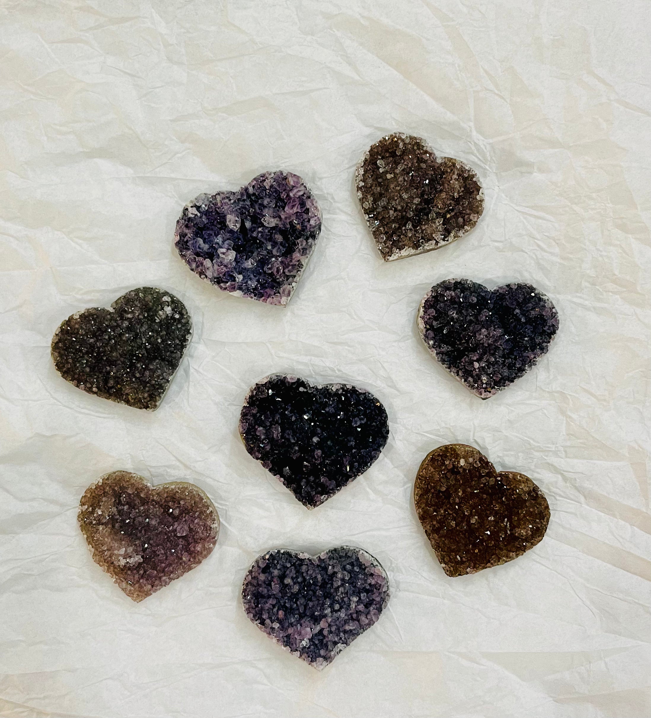 Amethyst Crystal Heart