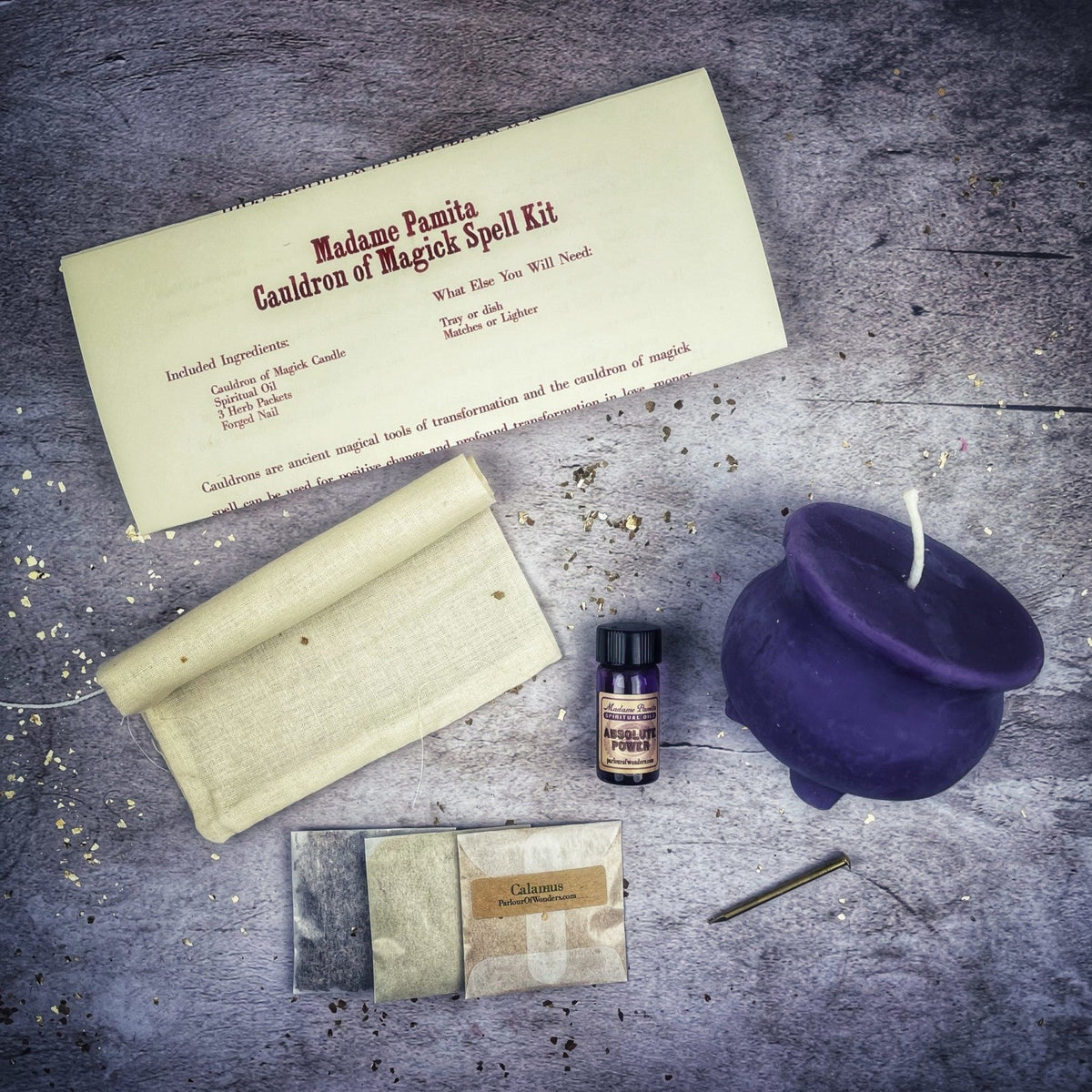 Cauldron of Magick Candle Spell Kit - Transformation & Positive Change