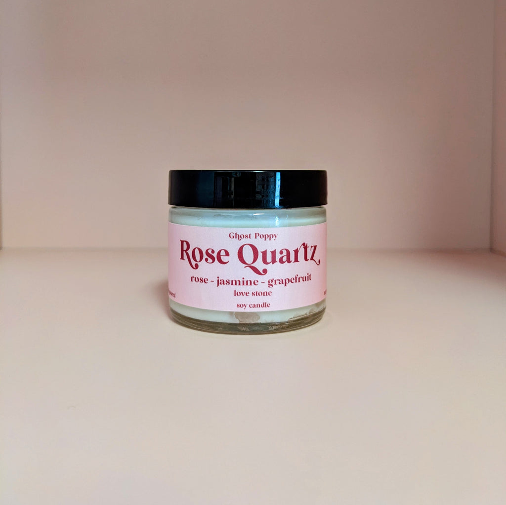 Rose Quartz Mini Candle