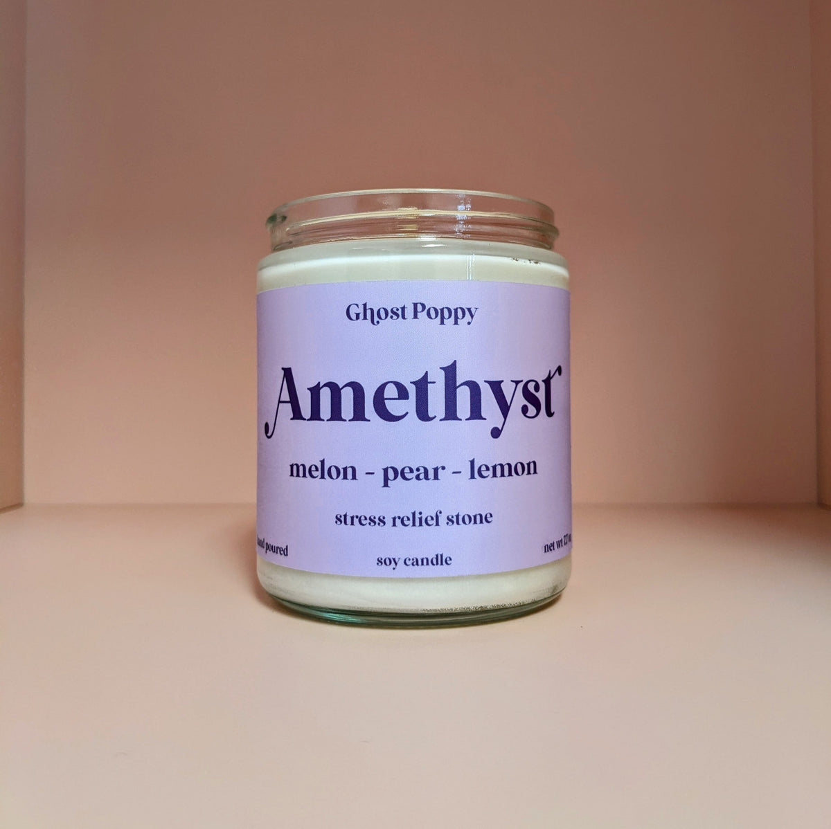 Amethyst Candle