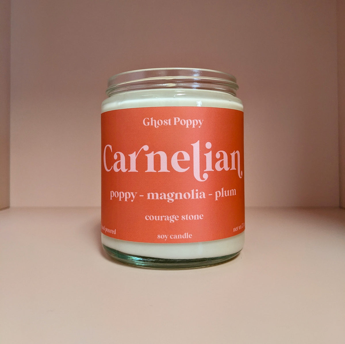 Carnelian Candle