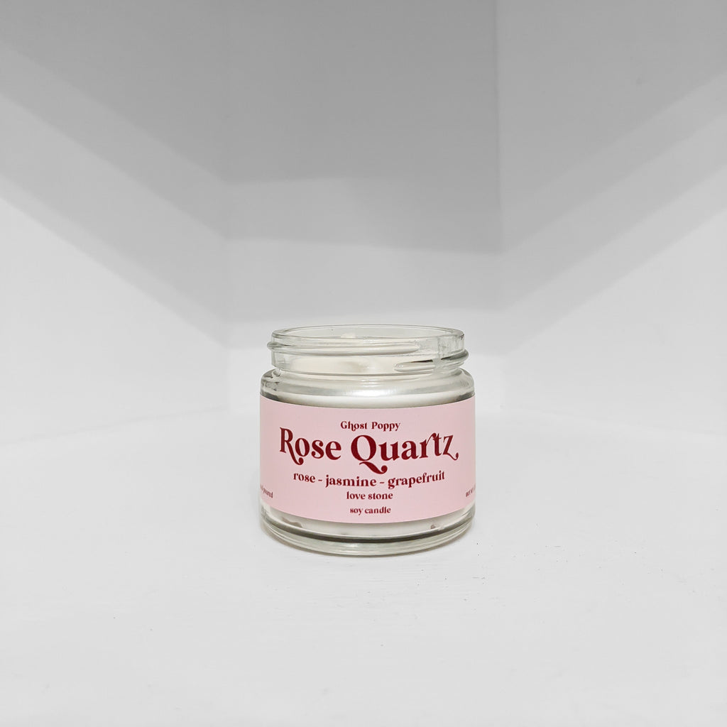 Rose Quartz Mini Candle