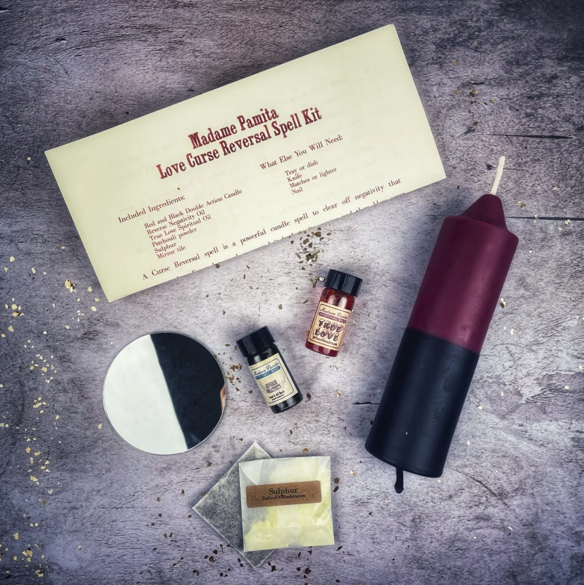 Curse Reversal Candle Spell Kit - Break Curses & Send Negativity Back