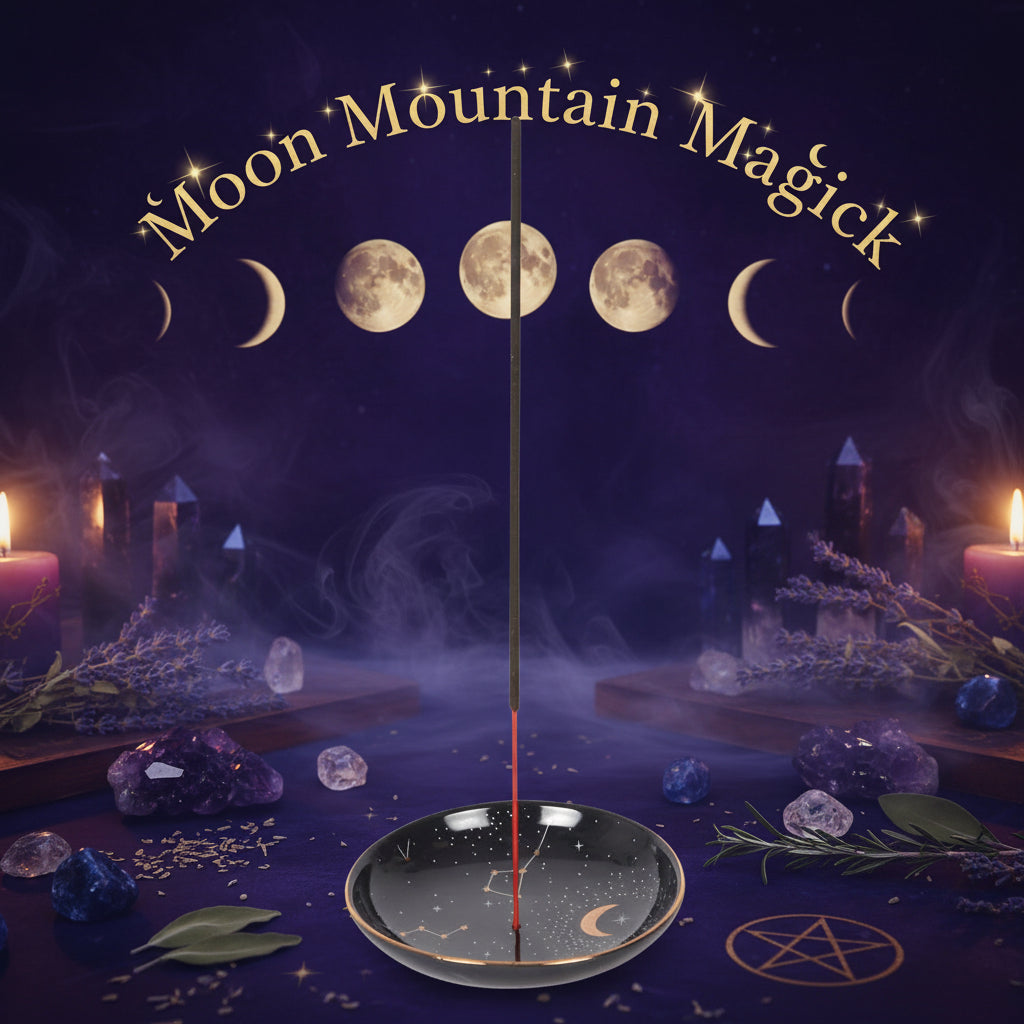 Round Constellation Bone China Incense Holder