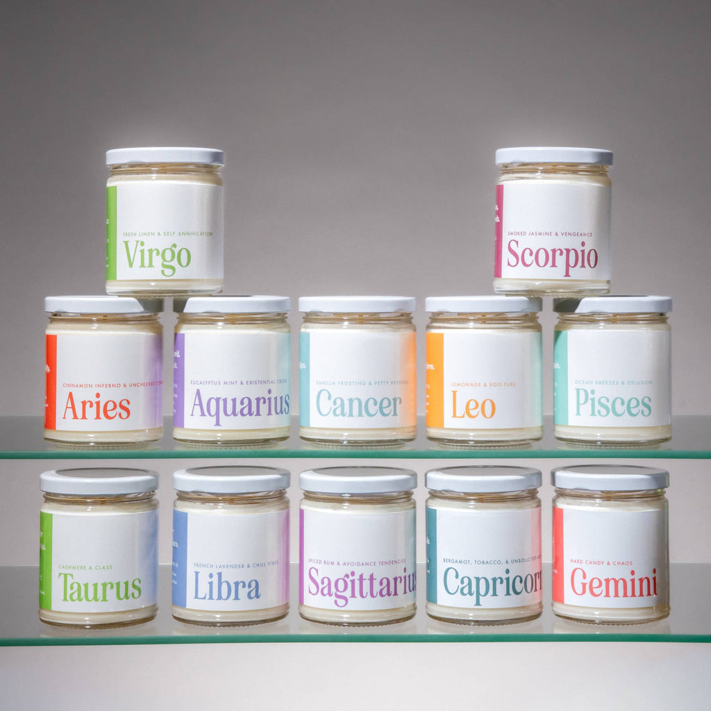 Cosmic Astrology Sign Jar Candles (6.5 oz)