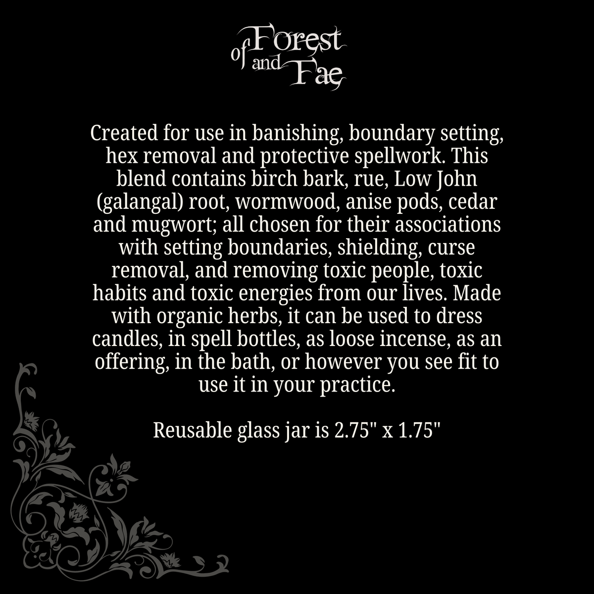 Banishing Spellwork Herb Blend • Shielding • Witchcraft