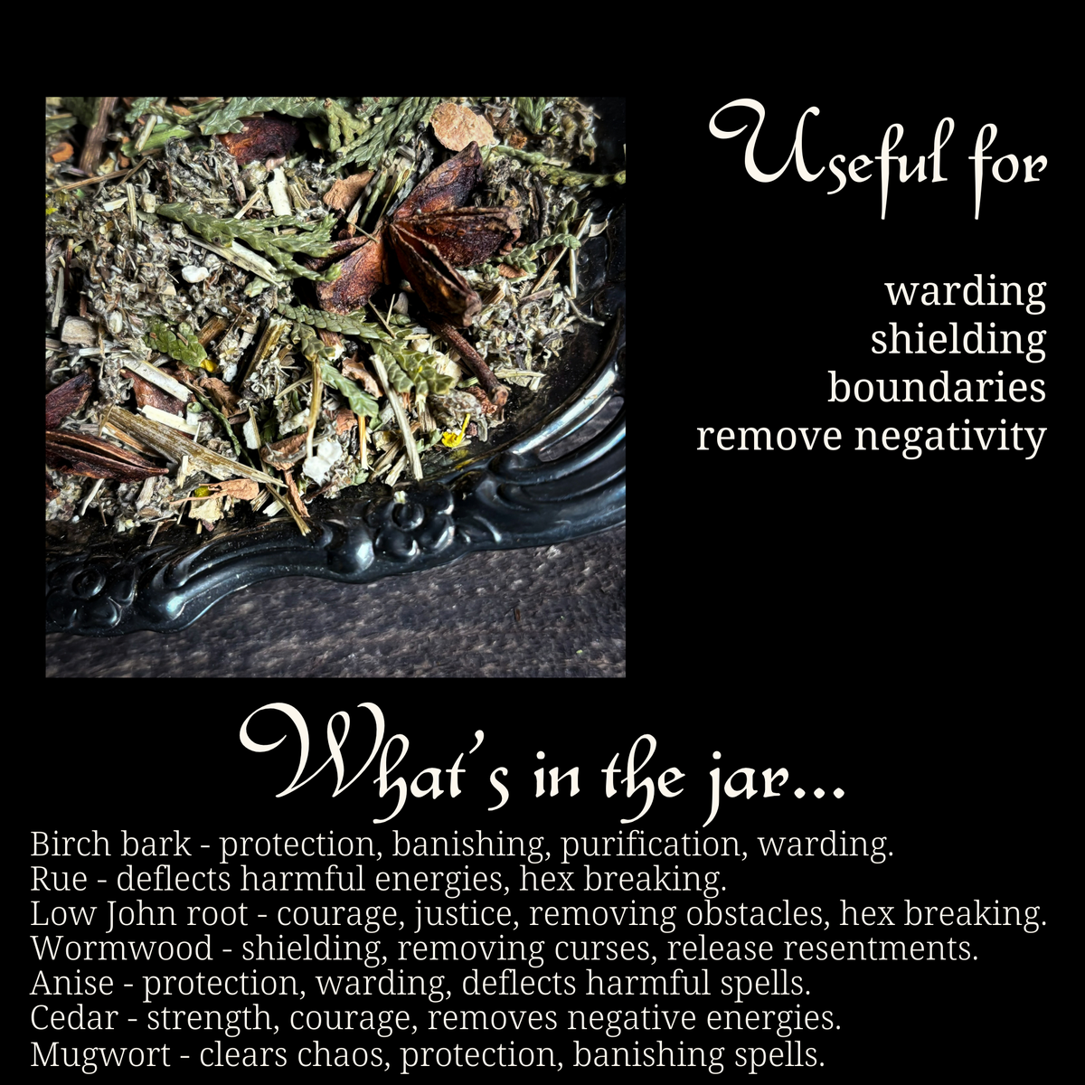 Banishing Spellwork Herb Blend • Shielding • Witchcraft
