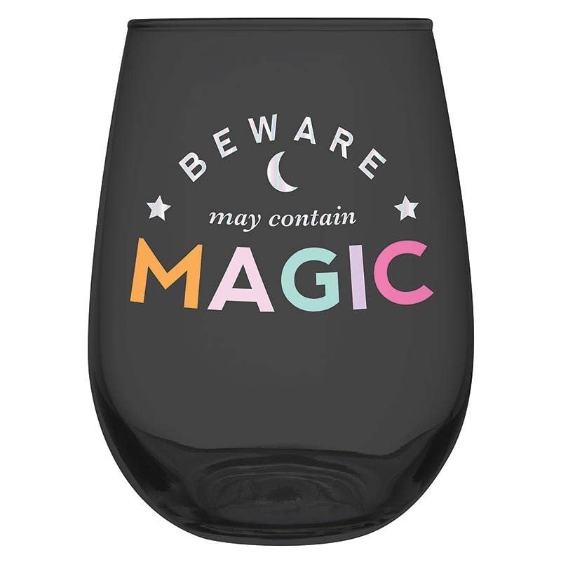 Beware of Magic Stemless Wine Glass