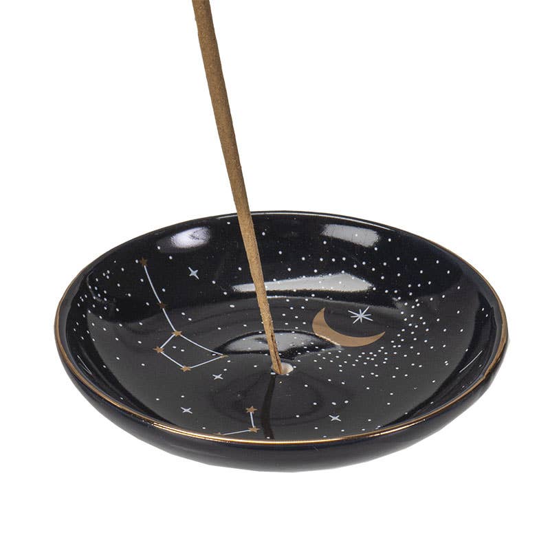 Round Constellation Bone China Incense Holder