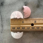 Rose Quartz Crystal Gemstone Moon Face