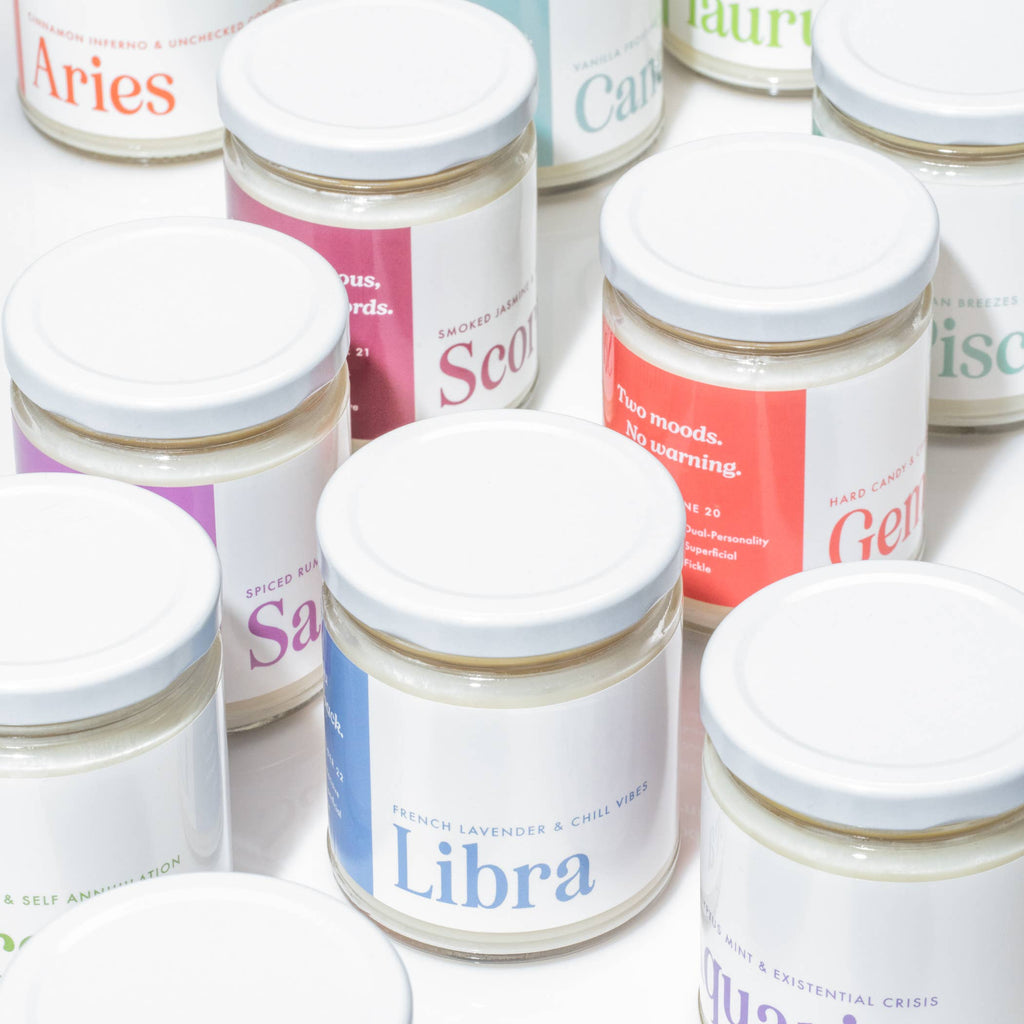 Cosmic Astrology Sign Jar Candles (6.5 oz)