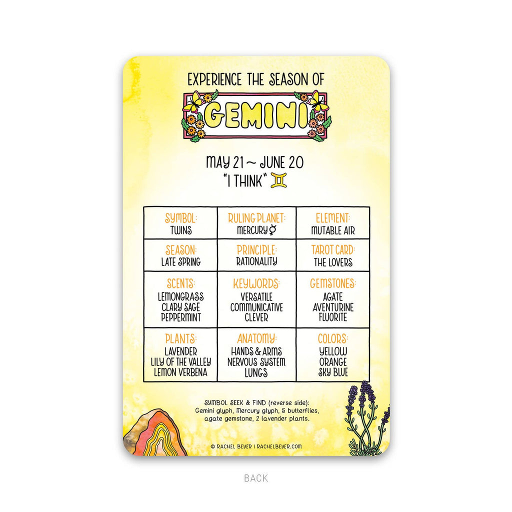 Gemini Zodiac Mini Art Print