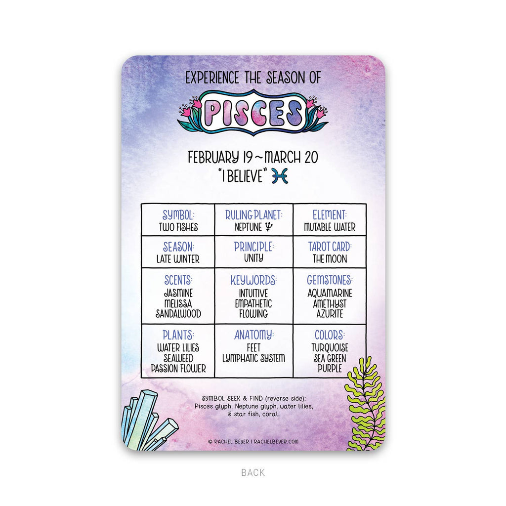 Pisces Zodiac Mini Art Print