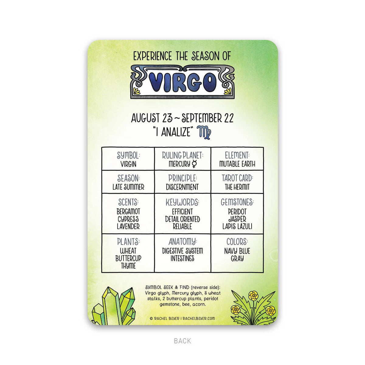 Virgo Zodiac Mini Art Print