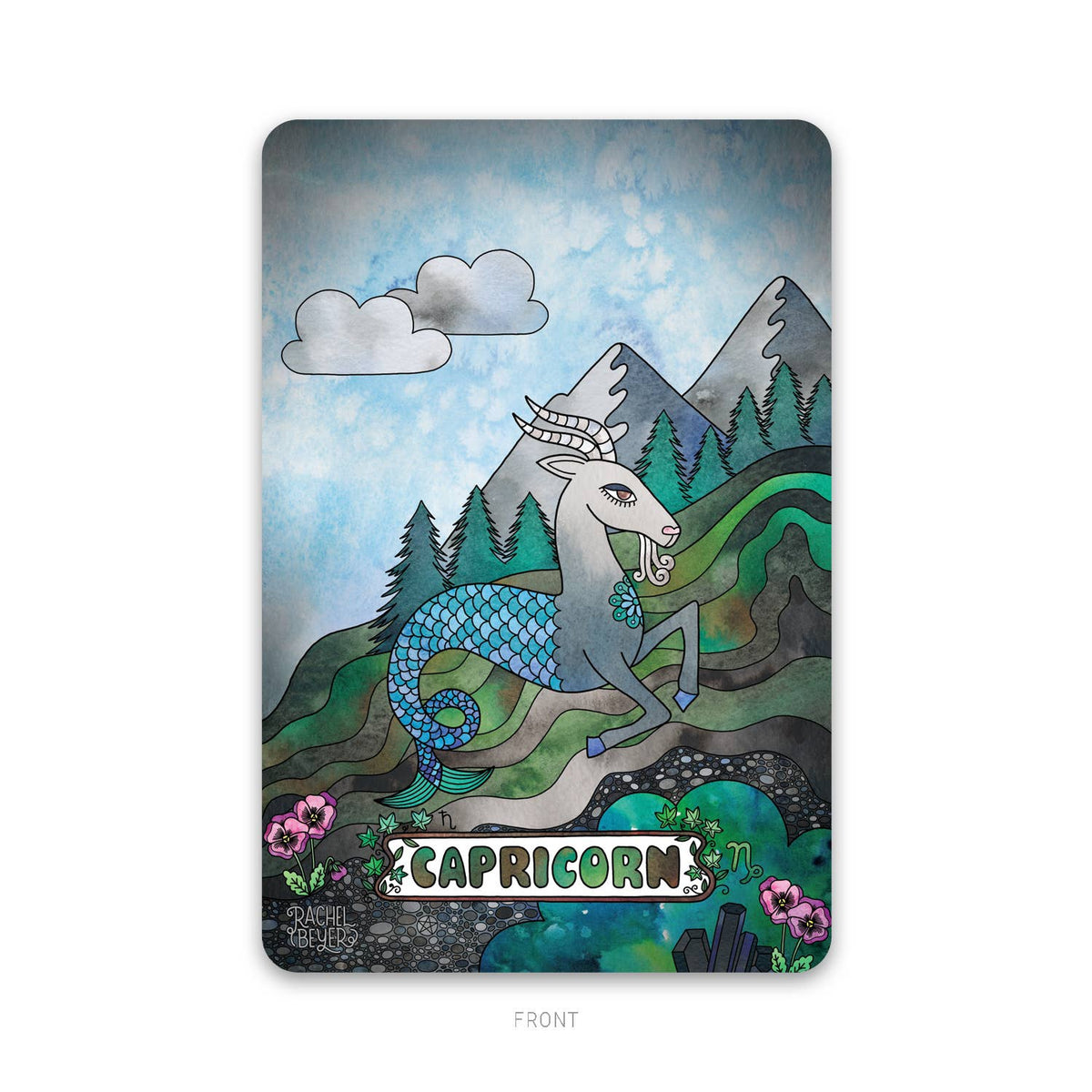 Capricorn Zodiac Mini Art Print