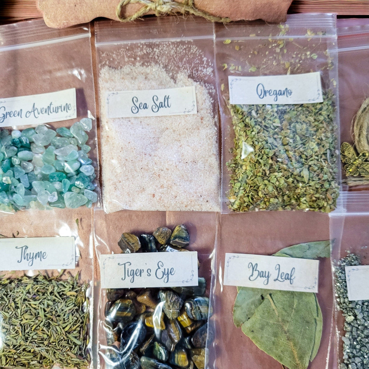 DIY Prosperity Spell Bottle Kit: Crystals, Herbs, and Instructions