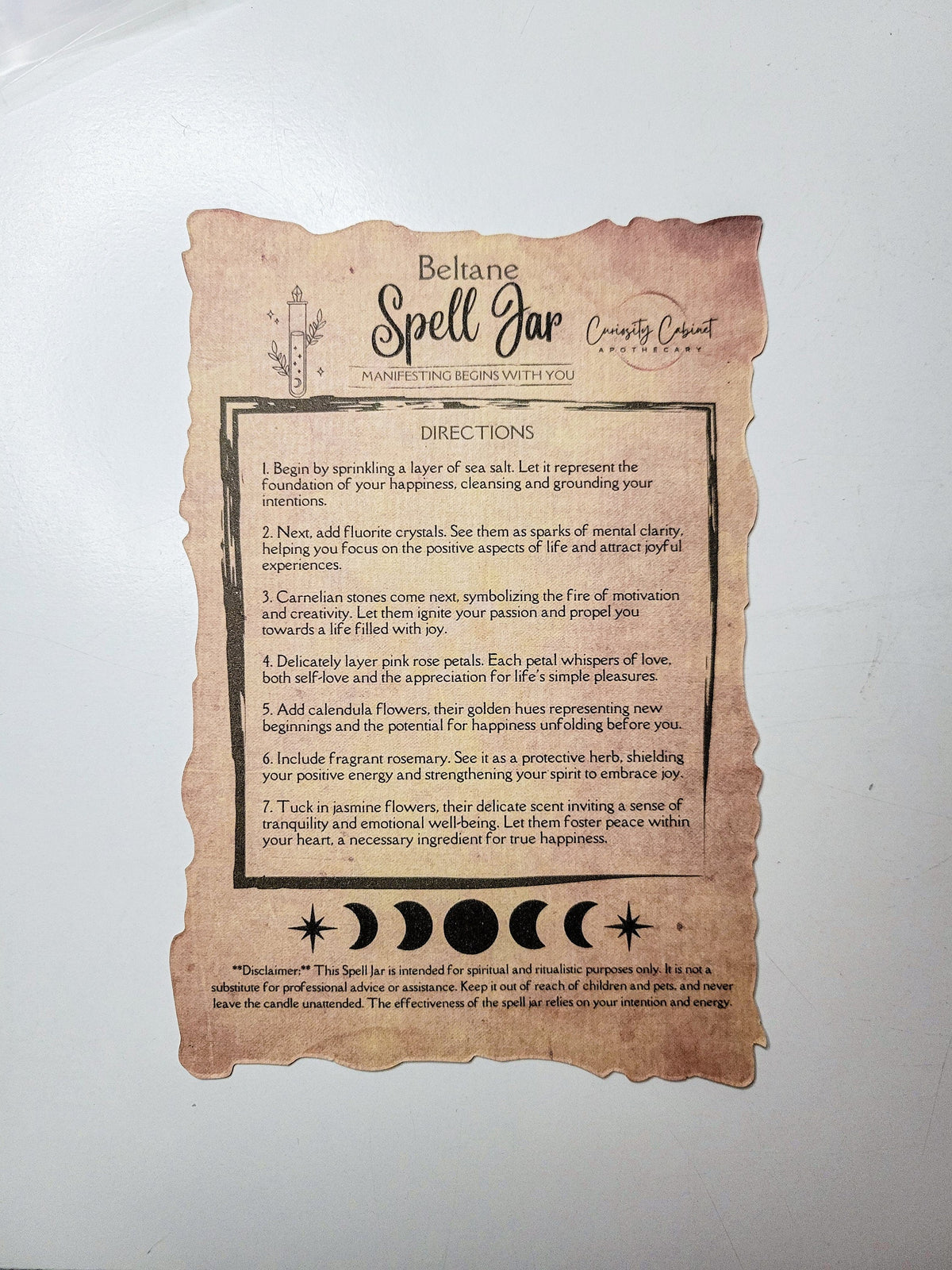 Beltane Spell Jar Kit: DIY Love & Abundance Magic, Beginner Witchcraft