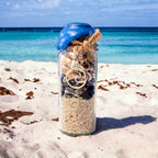 4 Elements Spell Jars Set: Altar Decor with Crystals & Charms