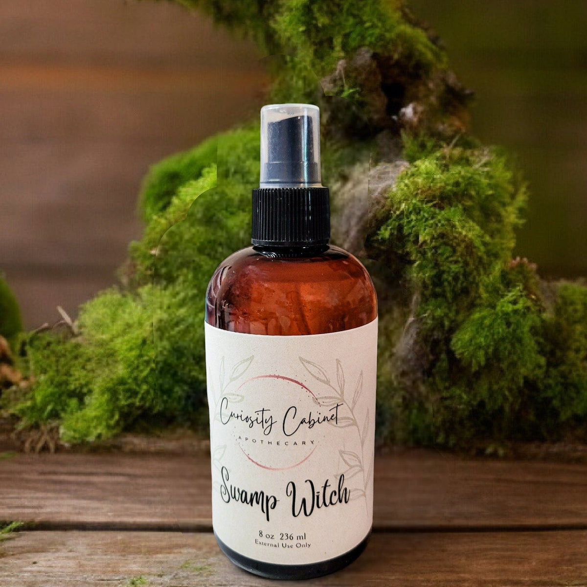 Swamp Witch Essential Oil Room Spray: Nag Champa, Amber, Patchouli (8oz)