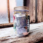 DIY Imbolc Spell Jar Kit - Herbs, Crystals & Charms - Witchy Christmas Gift